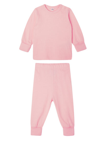 Pink organic baby pyjamas