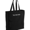 printed name on canvas bag