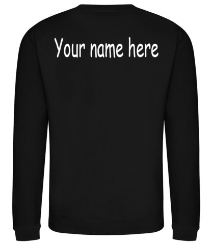 back of footlights sweater