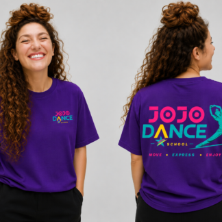 JoJo Dance purple t-shirt