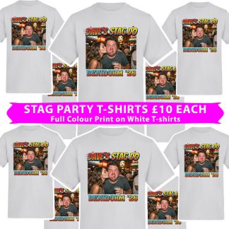 £10 Big Photo Party T-shirts