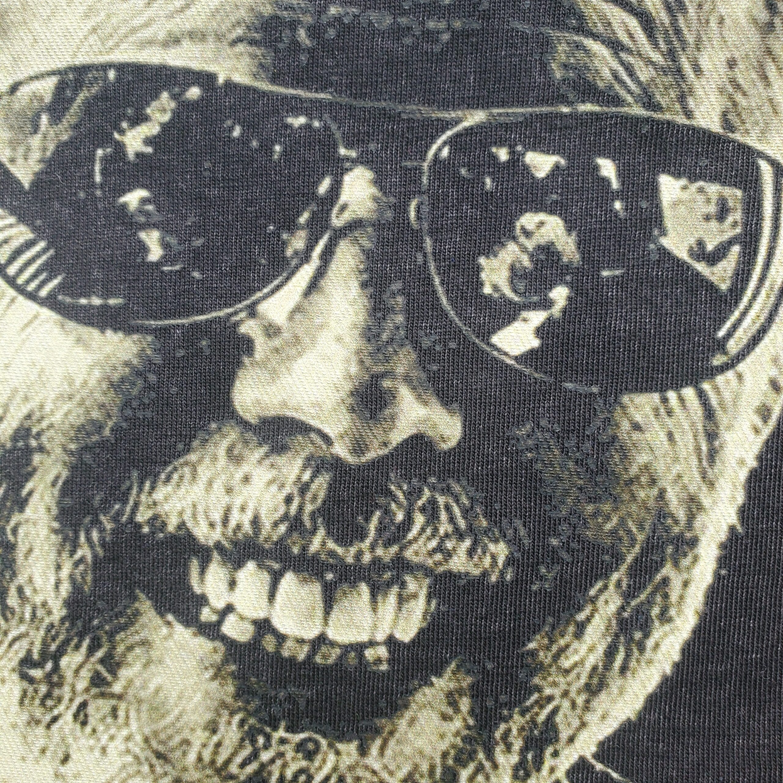 halftone print of face